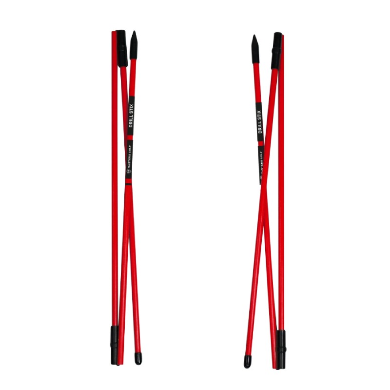 Barres Alignement Pliables Masters Drill Stix Rouge x2