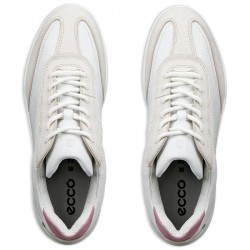 Promo Chaussure Femme Ecco Street Vibe Blanc/Rose