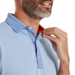 Vente Polo Footjoy Géométriques Bleu Clair