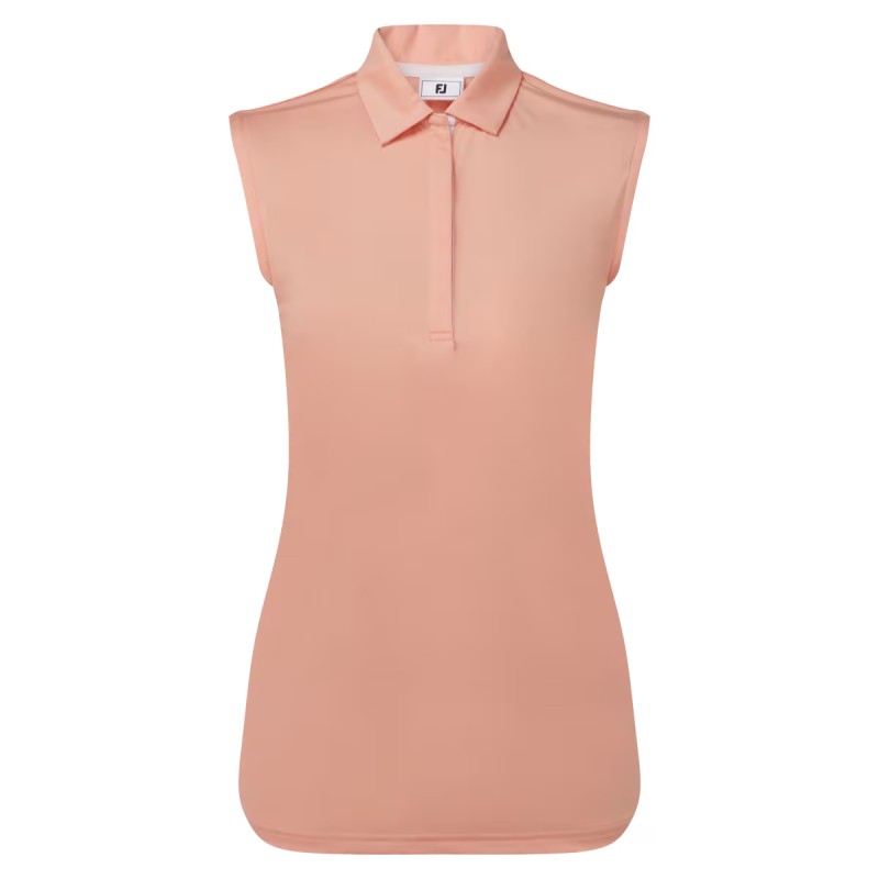 Polo Sans Manches Femme Footjoy Corail