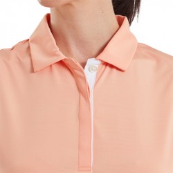 Vente Polo Sans Manches Femme Footjoy Corail