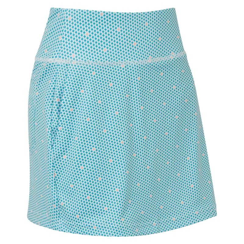 Jupe Femme Footjoy Géométriques Bleu Clair