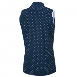 Achat Polo Sans Manches Femme Ping Penola Bleu/Blanc