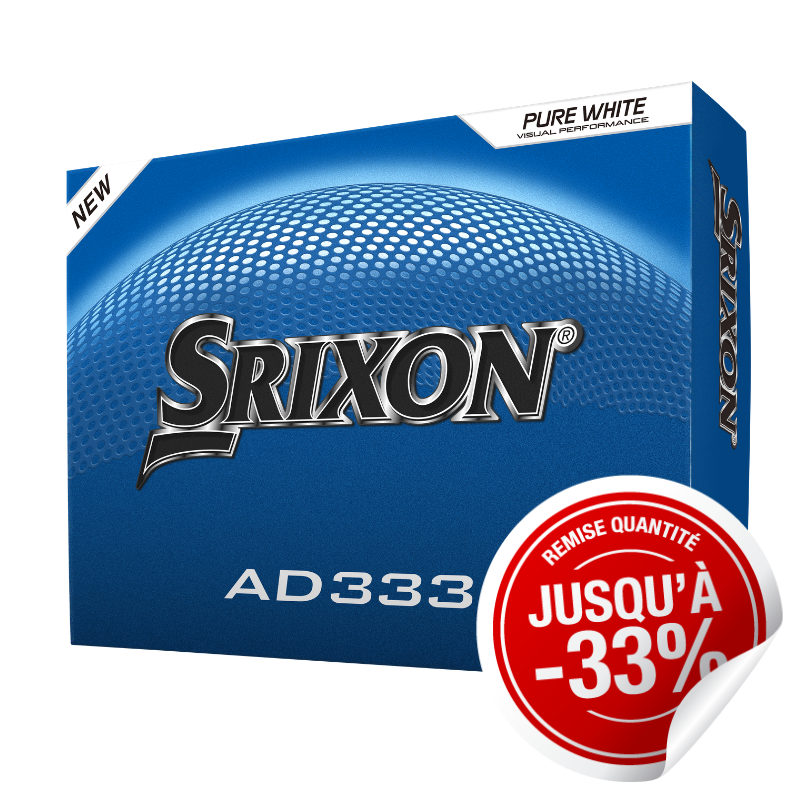 Balles Srixon AD333 Blanc x12