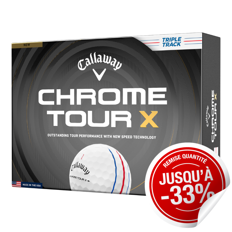 Balles Callaway Chrome Tour X Triple Track x12