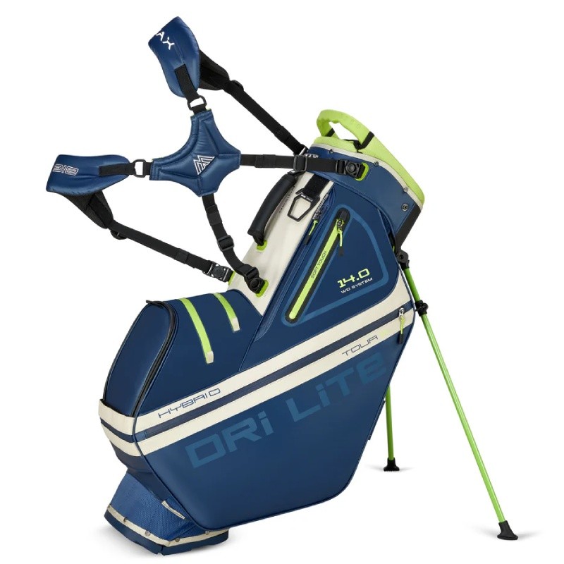 Sac Trépied Big Max Dri Lite Hybrid Tour 2 Bleu Marine/Lime