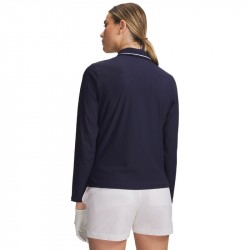 Promo Polo Manches Longues Femme Under Armour Drive Chill Bleu Marine