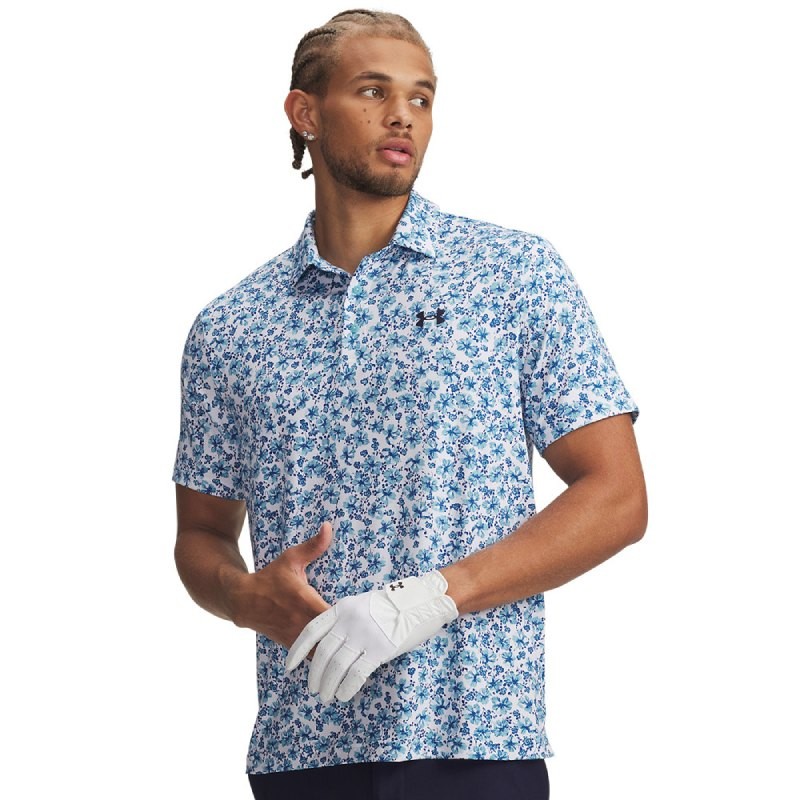 Polo Under Armour Playoff 3.0 Blanc/Bleu