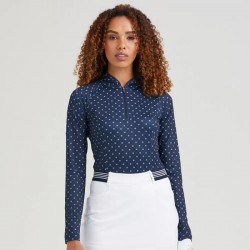 Prix Haut Manches Longues Femme Ping Arwen Bleu Marine