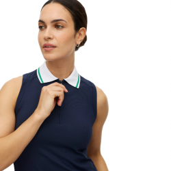 Achat Polo Sans Manches Femme Rohnisch Rib Bleu Marine