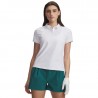 Polo Femme Under Armour Drive Chill Blanc