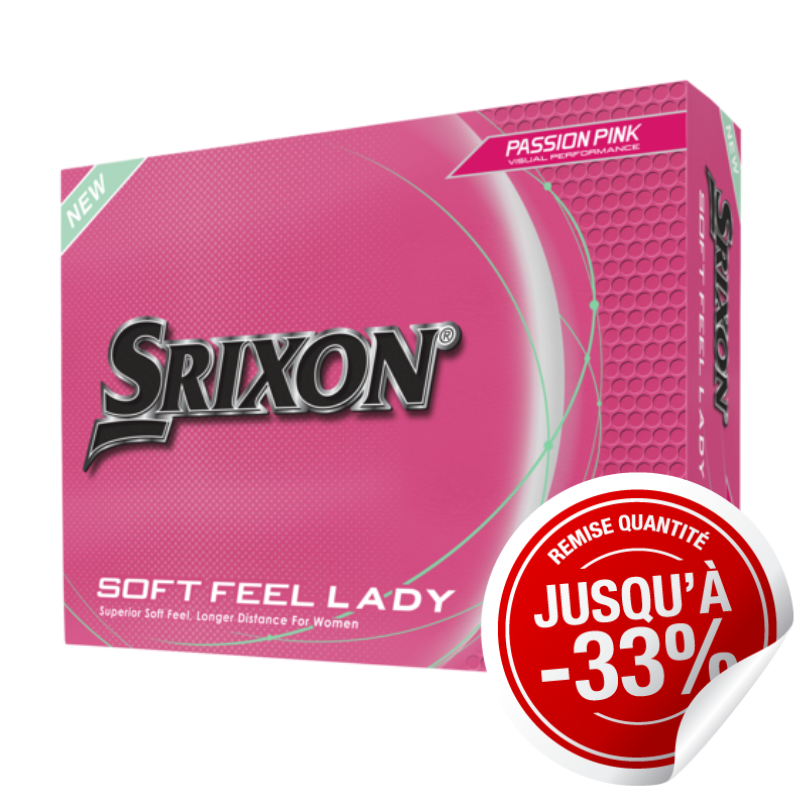 Balles Femme Srixon Soft Feel Lady Rose x12