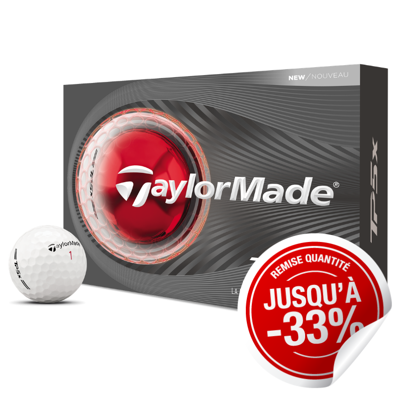 Balles TaylorMade TP5x Blanc x12