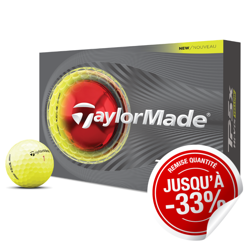 Balles TaylorMade TP5x Jaune x12
