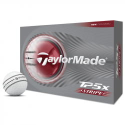 Achat Balles TaylorMade TP5x Stripe Blanc x12