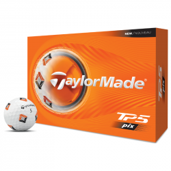 Achat Balles TaylorMade TP5 Pix Blanc x12