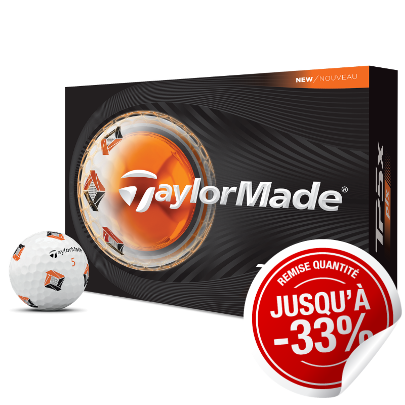Balles TaylorMade TP5x Pix Blanc x12