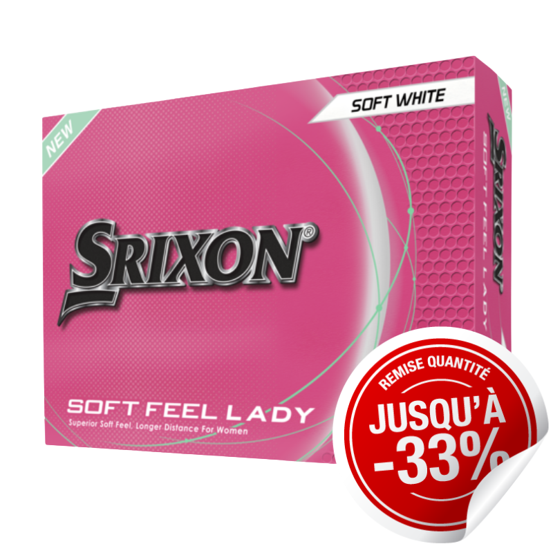 Balles Femme Srixon Soft Feel Lady Blanc x12