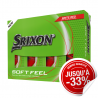 Balles Srixon Soft Feel Brite Rouge x12