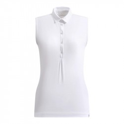 Polo Sans Manches Femme Chervo Advice Blanc