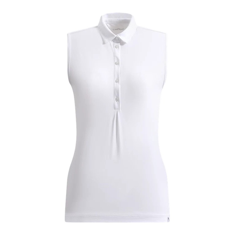 Polo Sans Manches Femme Chervo Advice Blanc