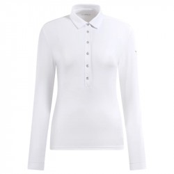 Polo Manches Longues Femme Chervo Amur Blanc