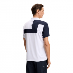 Achat Polo J.Lindeberg Rody Blanc/Bleu Marine