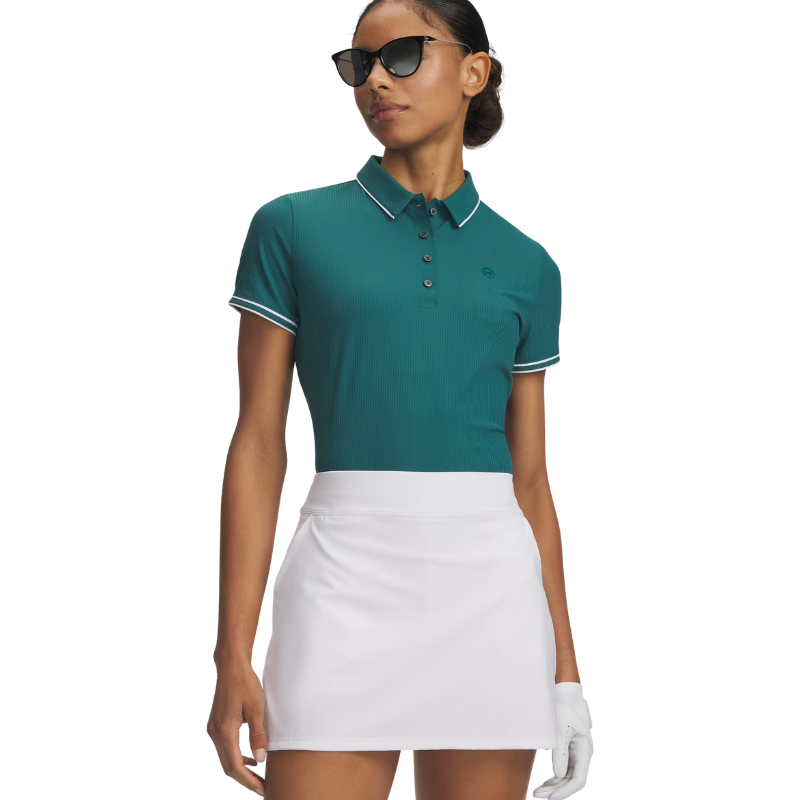Polo Femme Under Armour Drive Chill Bleu Canard