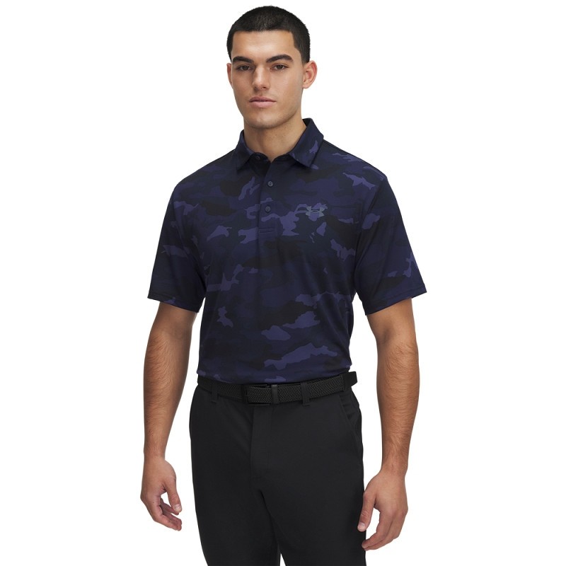 Polo Under Armour Playoff 3.0 Camouflage Bleu Marine