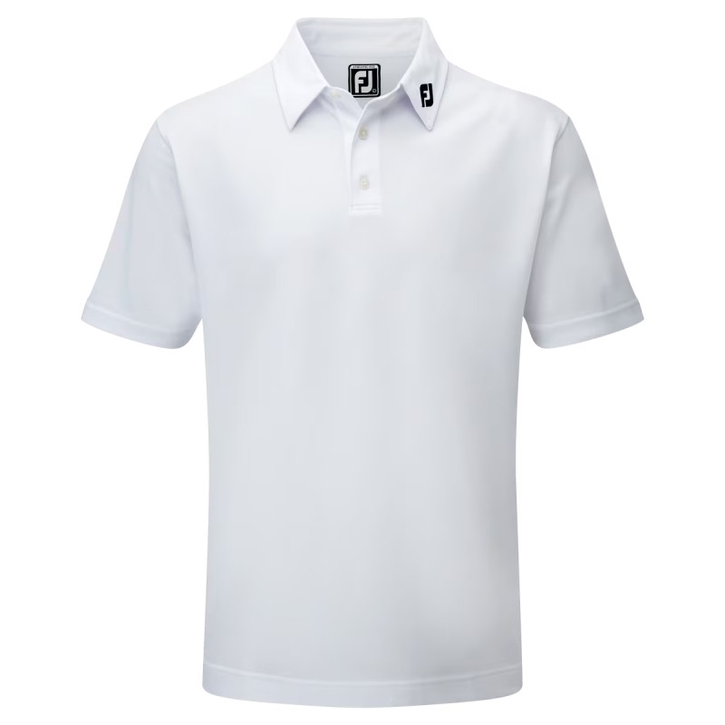 Polo Footjoy Stretch Piqué Blanc