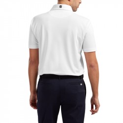 Promo Polo Footjoy Stretch Piqué Blanc