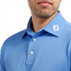Vente Polo Footjoy Stretch Piqué Bleu Clair