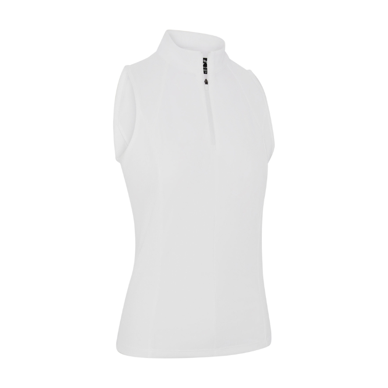 Polo Sans Manches Femme Callaway Rib Play Blanc