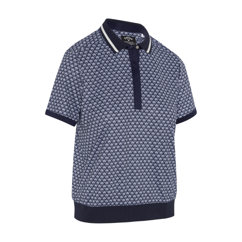 Polo Femme Callaway Scarf Geo Bleu Marine/Blanc