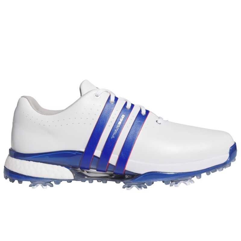 Chaussure Adidas Tour360 24 Boost Blanc/Bleu
