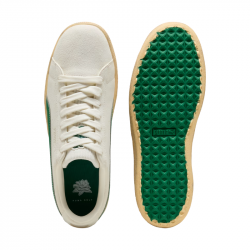 Chaussure Puma Suede Blanc/Vert pas cher
