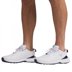 Chaussure Puma Fusion Grip 6 EVO Blanc/Bleu Marine pas cher