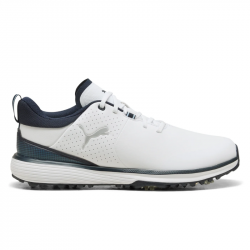 Chaussure Puma Fusion Grip ST Blanc/Bleu Marine