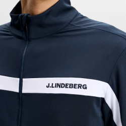 Haut Manches Longues J.Lindeberg Mid Layer Bleu Marine pas cher