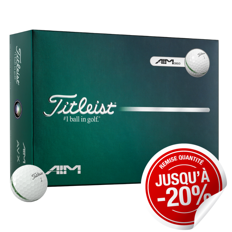 Balles Titleist AVX AIM 360 Blanc x12
