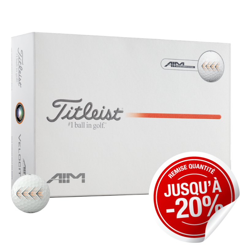 Balles Titleist Velocity AIM Blanc x12
