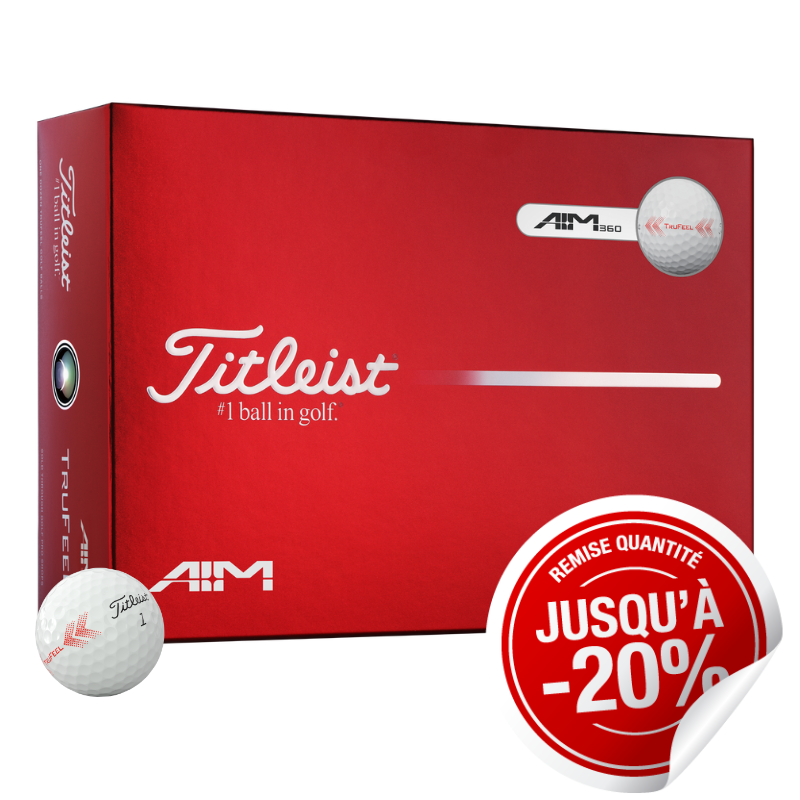 Balles Titleist Trufeel AIM 360 Blanc x12