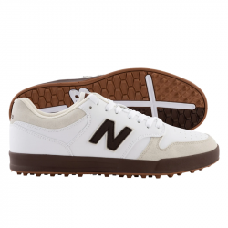 Promo Chaussure New Balance 480 Golf SL Blanc/Marron
