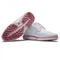 Chaussure Femme Footjoy Traditions M Blanc/Rose pas cher