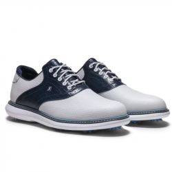 Promo Chaussure Footjoy Traditions M Blanc/Bleu Marine