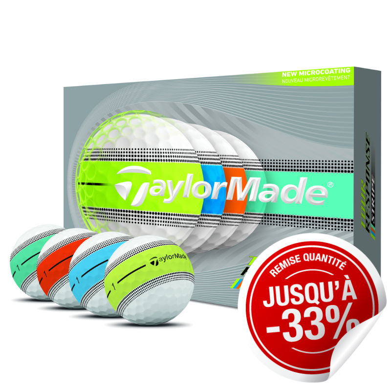 Balles TaylorMade Tour Response Stripe Multicouleurs X12