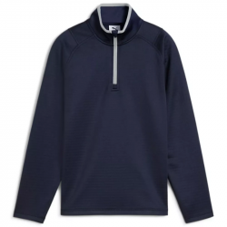 Haut Manches Longues Enfant Puma 1/4 Zip Bleu Marine