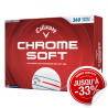 Balles Callaway Chrome Soft Triple Track 360 Blanc x12