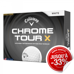 Balles Callaway Chrome Tour X Blanc x12