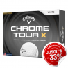 Balles Callaway Chrome Tour X Blanc x12